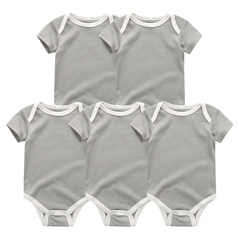 Baby Clothes 5704 Одежда для малышей; 5 шт./лот; комбинезон для маленьких мальчиков и девочек; roupas de bebe; Хлопковые комбинезоны для новорожденных; пижамы; одежда для малышей; детская одежда - Цвет: Baby Clothes 5704