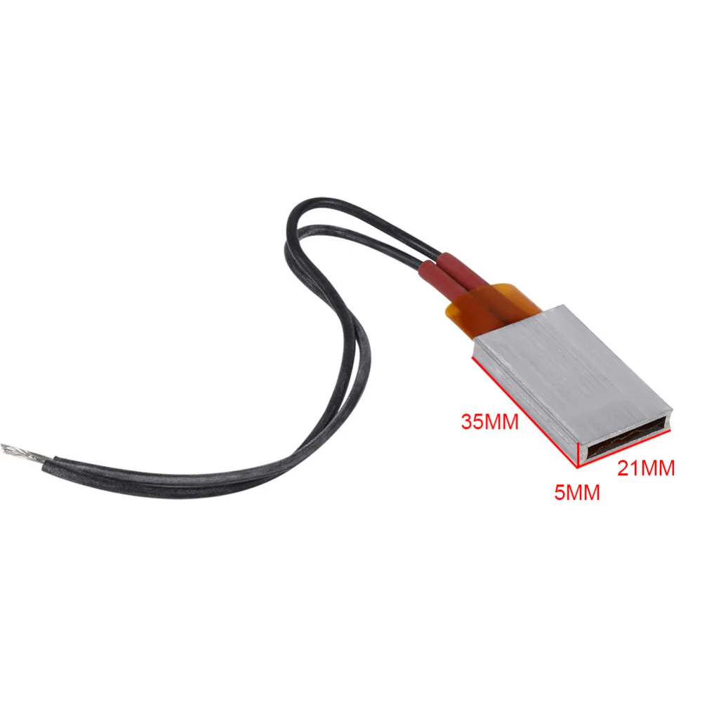 AC/DC 12V термостатический Алюминий оболочки Керамика нагревательная пластина