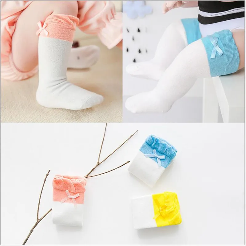 Нескользящие гольфы в полоску для новорожденных мальчиков и девочек носки