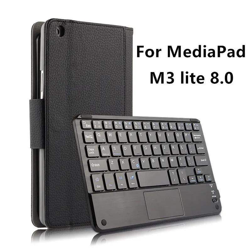 

Чехол с беспроводной клавиатурой Bluetooth для Huawei MediaPad M3 lite 8,0, защитный чехол из искусственной кожи для планшета M3 Lite 8, мыши
