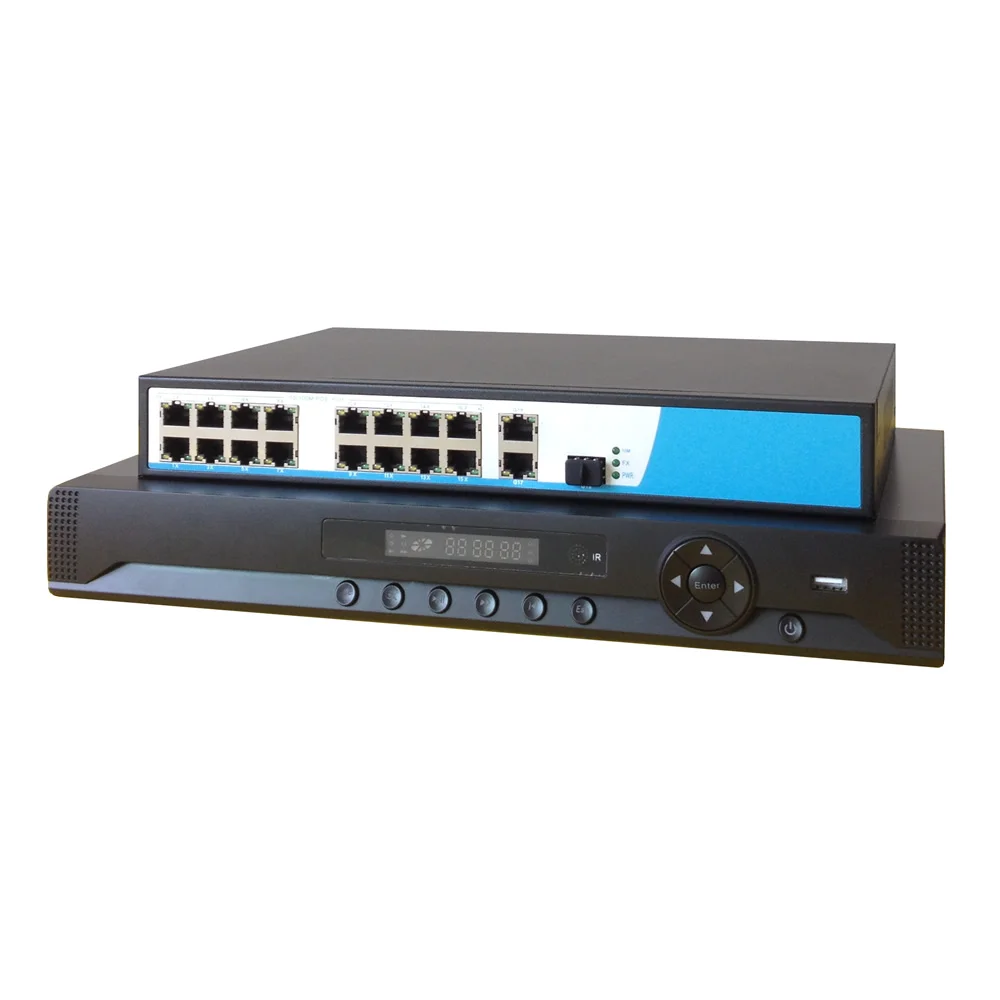 Система видеонаблюдения POE 16 шт. каналов Переключатель PoE + 960 МП|poe security system|surveillance