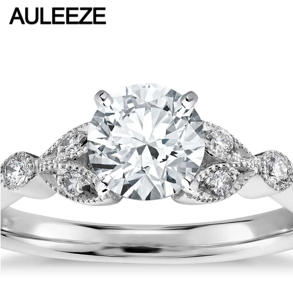 Кольцо обручальное с фианитом 0.5CT белое золото 14 к|ring for|rings for womenrings women gold |