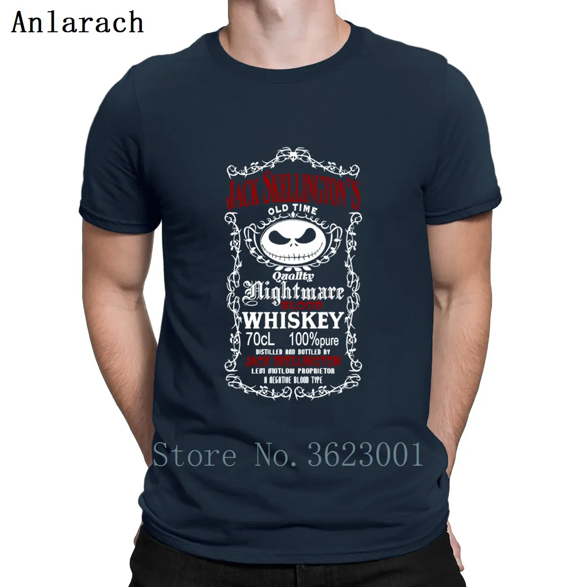 Jack Skellington футболка для виски забавная повседневная одежда хлопковая Футболка с