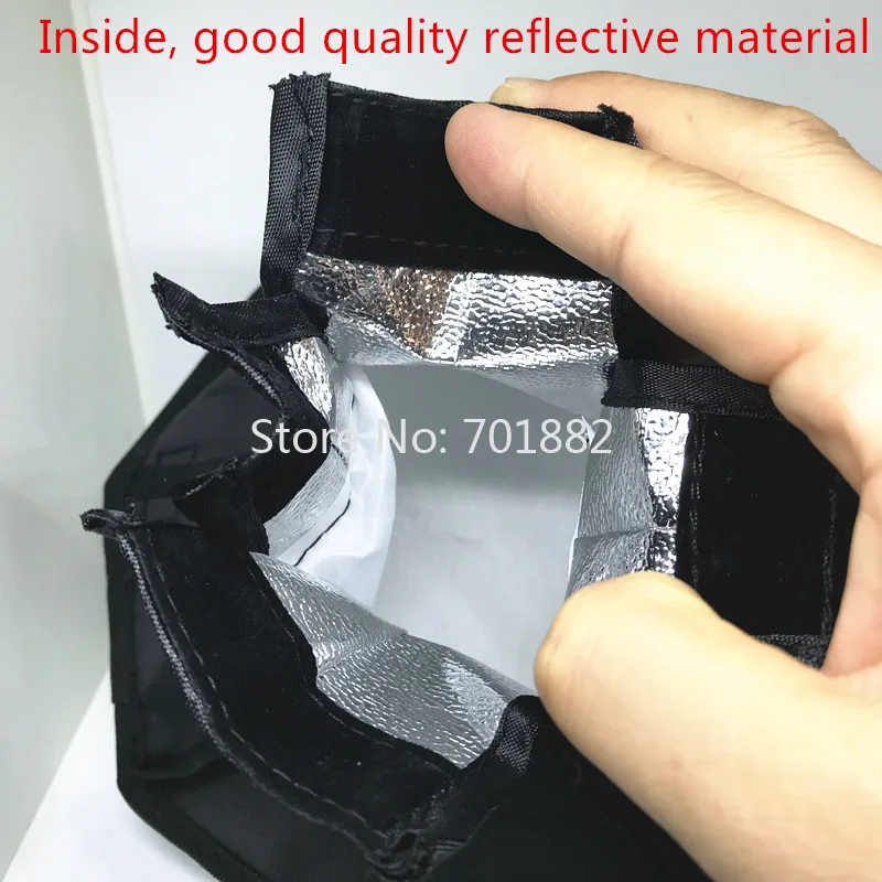 20 см восьмиугольник Универсальный мини софтбокс рассеиватель для вспышки