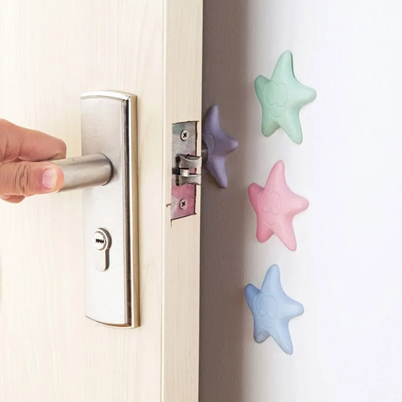 1 шт. милая Морская звезда силиконовая настенная панель Противоударная накладка