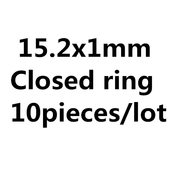 10pieces Позолоченные закрытые кольца, складывающееся кольцо, ювелирные аксессуары, самодельные ювелирные изделия J2237 - Цвет: 10pieces