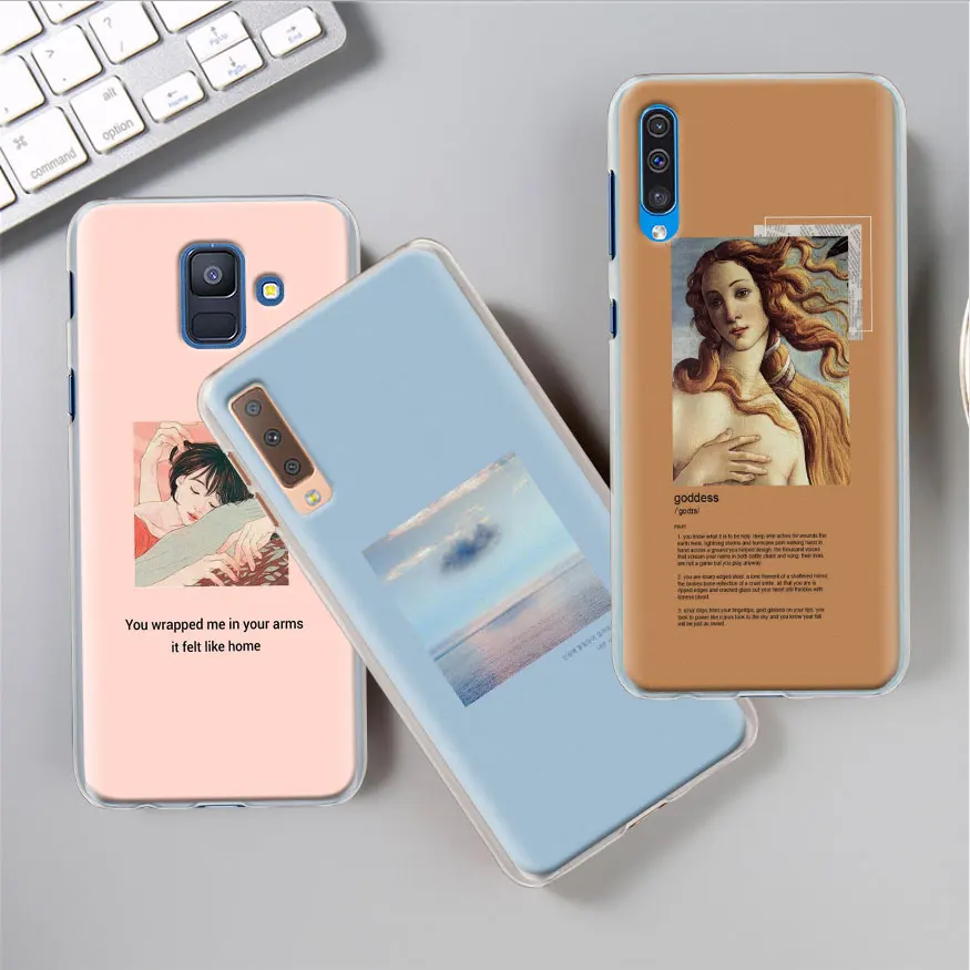 Художественный эстетический чехол с рисунком Ван Гога Мона Лиза для samsung Galaxy A30 A40 A50 A70 A6 A8 Plus A7 A9 M30 чехол для телефона Coq