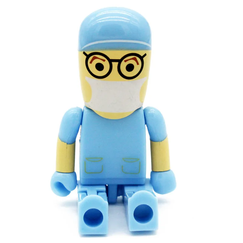 E JASTER мини-доктор-медсестра USB флэш-накопитель стоматолога ручка привода подарок мультфильм pendrive 4 GB/8 GB/16 GB/32 GB u диск оптом - Цвет: E