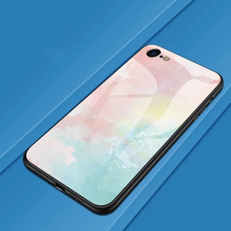 5 Звездное небо закаленное Стекло чехол для samsung Galaxy S9 S8 S10 плюс A50 A70 A40 A60 A30 A20 A10 M10 M20 J4 J6 A6 A7 пространство чехол - Цвет: 5