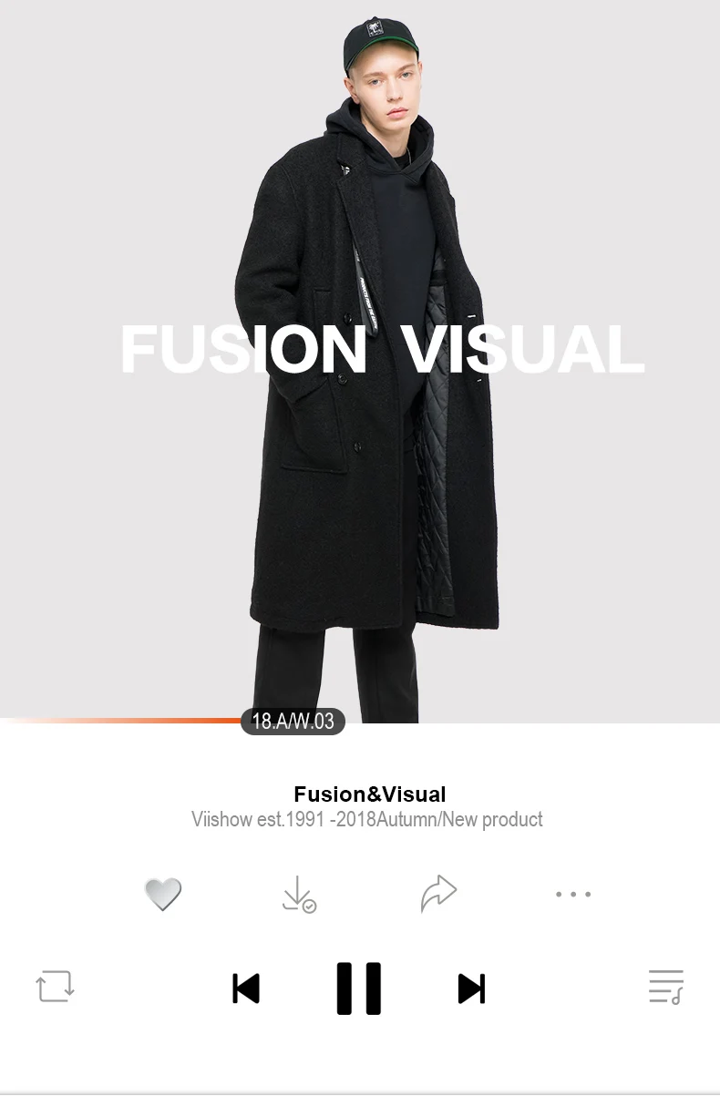 VIISHOW Для мужчин пальто бренд длинное пальто мужские черные манто Homme новые зимние Для мужчин пальто Abrigo Hombre Для мужчин; зимняя куртка NY2245184