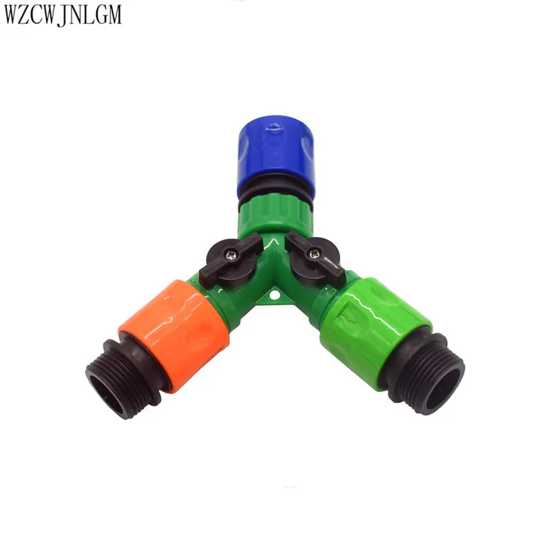 Y-образный соединитель для садового орошения 2-ходовой переходник G3 / 4 дюйма 5