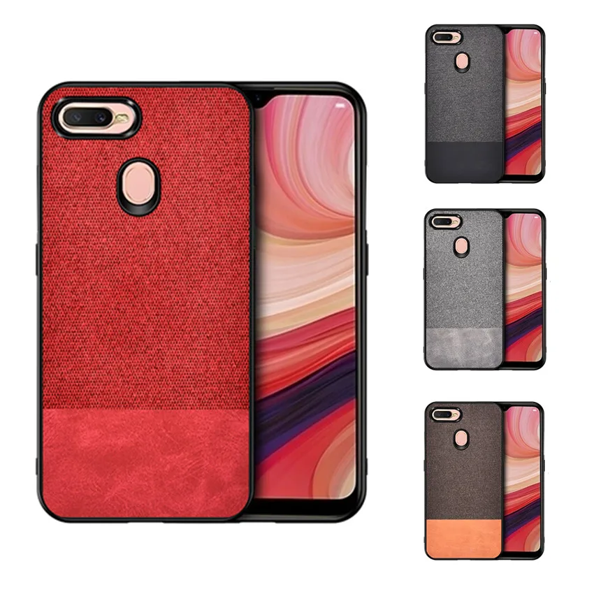 Для OPPO A7 AX7 чехол задняя крышка роскошный мягкий силиконовый тканевый защитный
