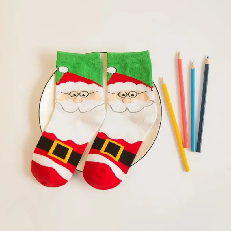 Новинка 2019 рождественские носки для мужчин и женщин Плотные хлопковые без пятки