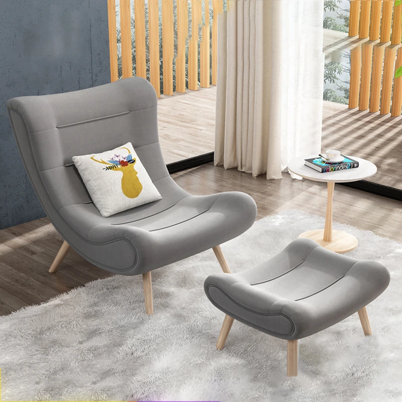 Nordic Snail Chair Tiger Chair Single Sofa Chair Bedroom Balcony Modern Minimalist Living Room Lazy Lounge Chair Combination