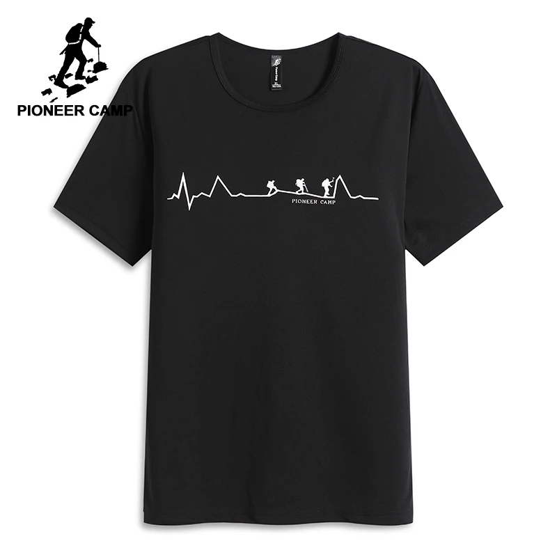 Pioneer camp Новая летняя футболка с коротким рукавом мужская брендовая одежда