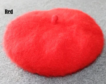 Red Модная чистая меховая шапка из натуральной норки женская повседневная меховая шапка ручной работы TFP702 - Цвет: Red