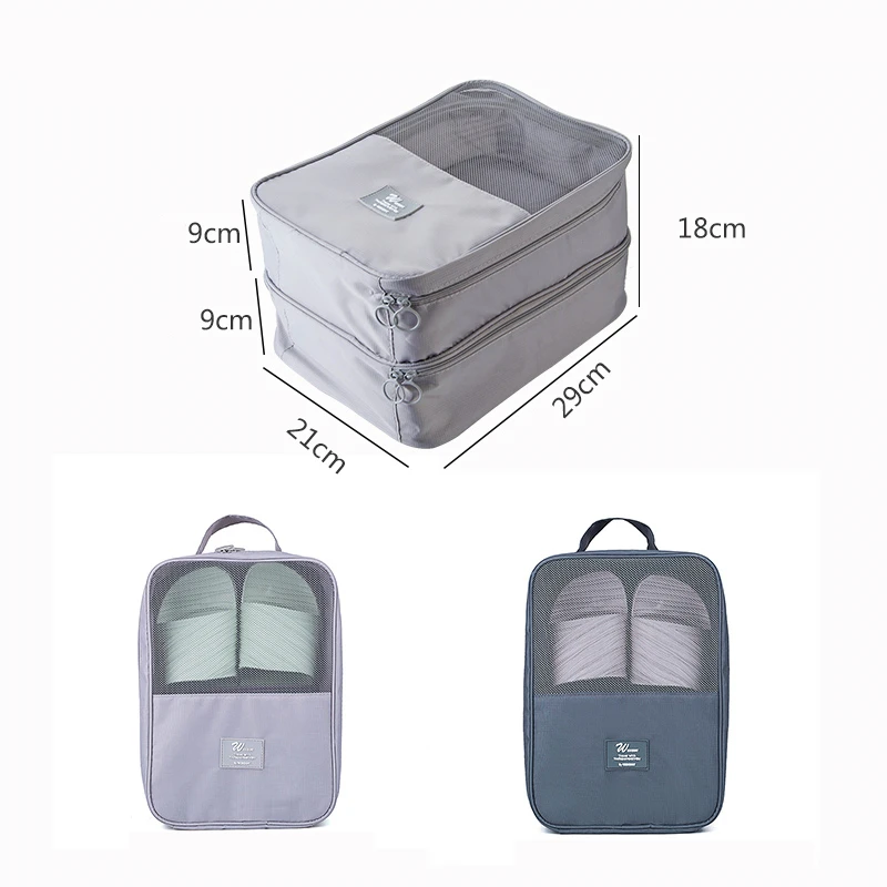 Портативная дорожная сумка для хранения обуви из ткани Оксфорд фитнеса Влажная и