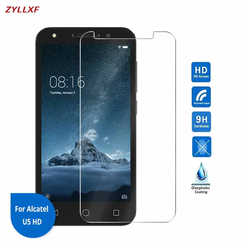 Для Alcatel U5 HD защитная пленка из закаленного стекла 5 0 дюйма 9H 2.5D на U5HD 5047D 5047I 5047U