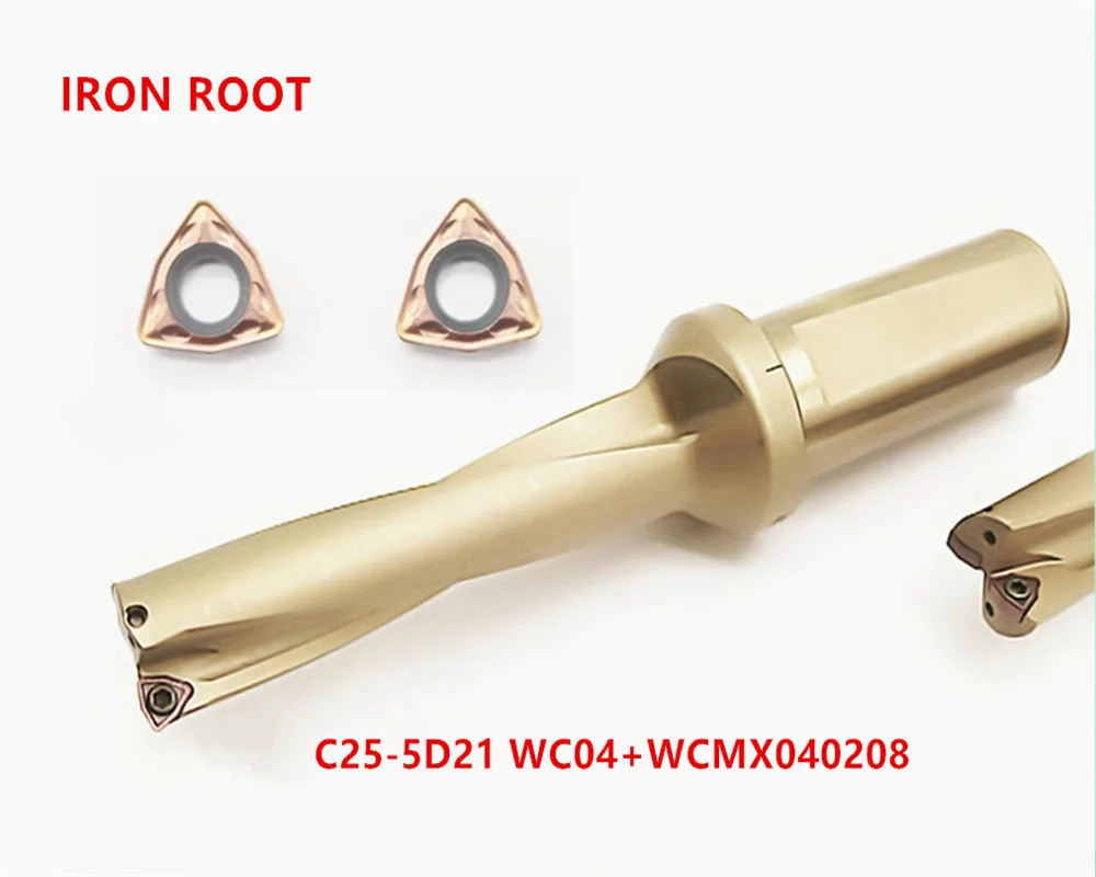 

New1P C25-5D21 WC04 U drill indexable drill + 2P WCMX040208-FZ 6115