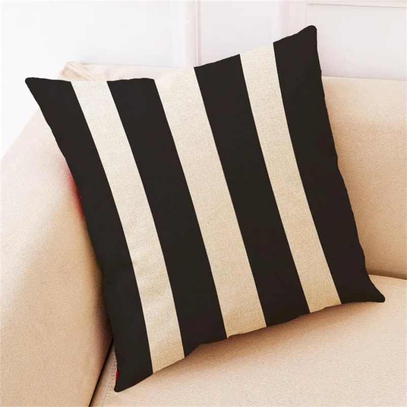 Диванные декоративные подушки подушка для домашнего декора черно белая