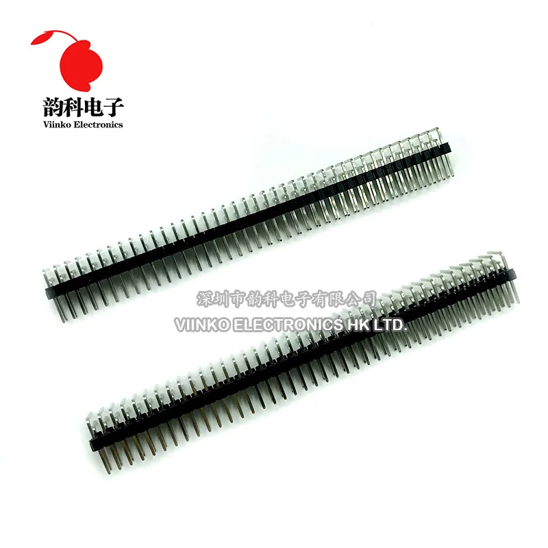 30 шт. двухрядные штырьковые контакты 2 54 мм 2x40|angle|angle pin headerangle header |