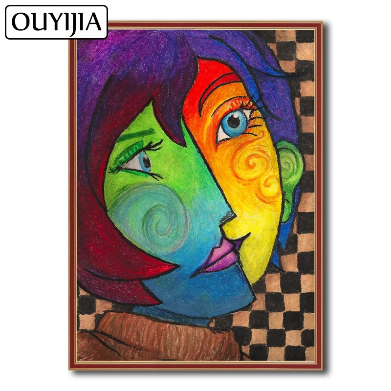 OUYIJIA Picasso картина маслом 5D Сделай Сам абстрактное искусство алмазная живопись