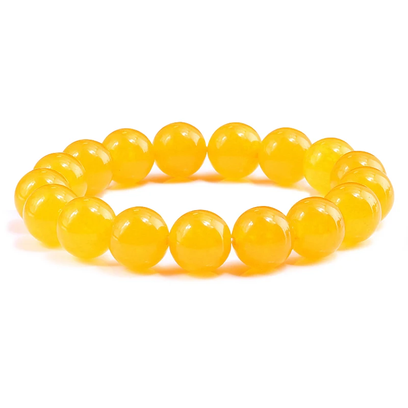 Classic 12 MM Natural Stone Beaded Chalcedony Bracelets$Bangles Elasticity Bracelet Buddha prayer Charms men Women Jewelry Gifts | Украшения