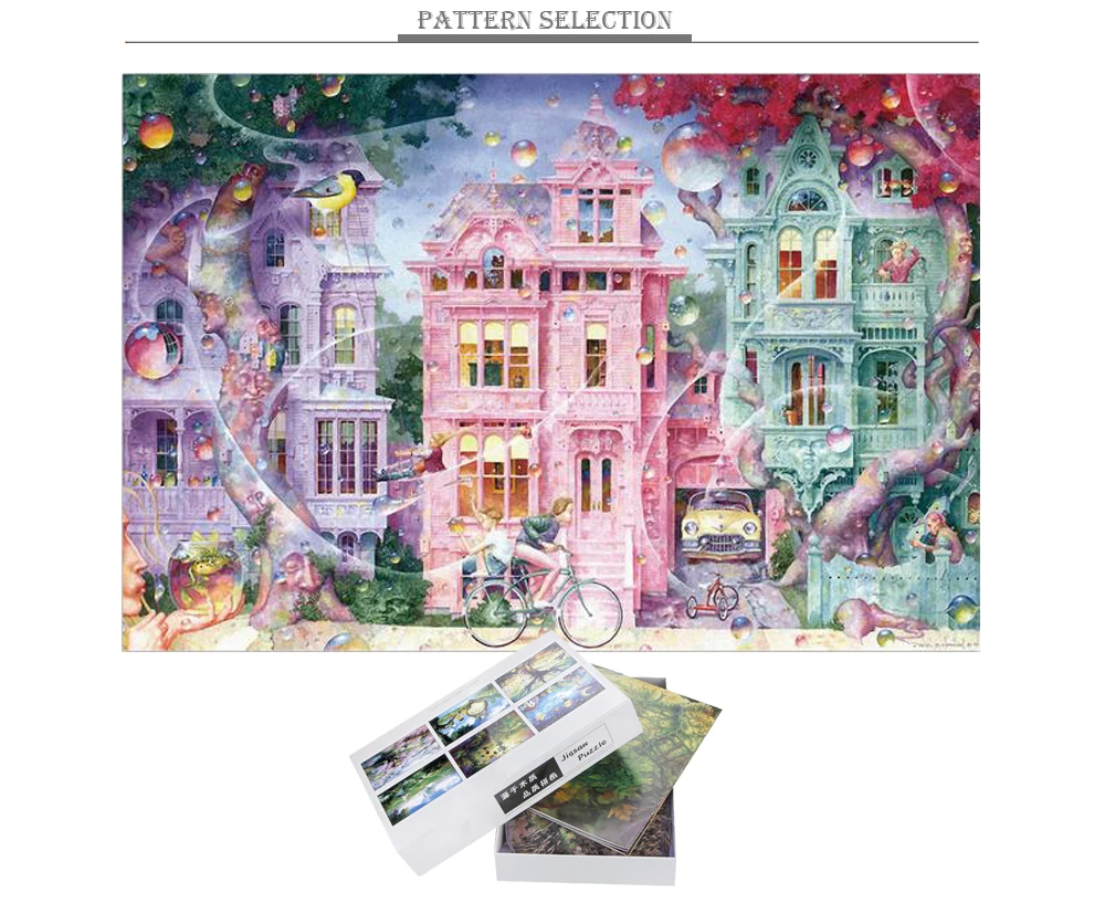 MOMEMO The Dream World Puzzle 1000 шт. деревянные взрослые Пазлы привлекательный фантазийный узор пазл 50*75 см 2D Puzzle Toys