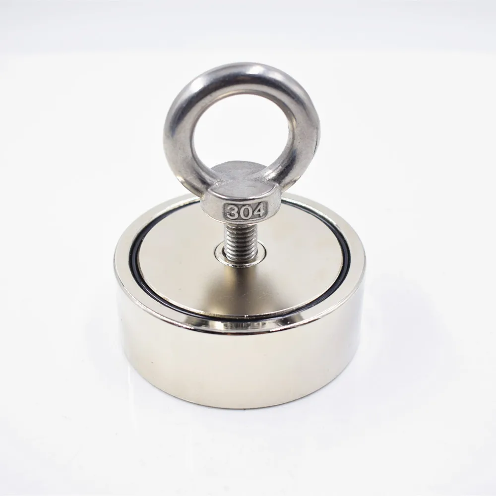 D67x28mm Сильный Мощный рыбацкий неодимовый магнит двухсторонний Тяговый монтажный горшок с кольцом для глубоководного охотника за сокровищами держатель - Цвет: D67x28mm