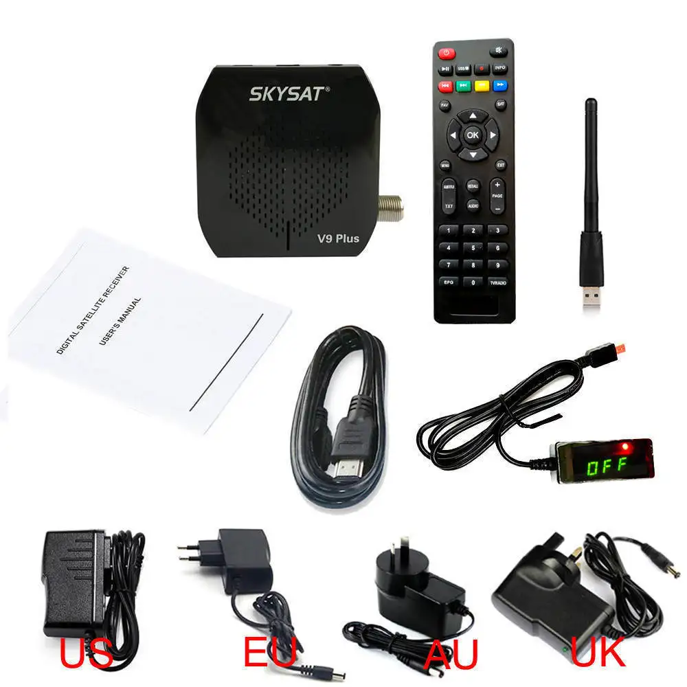 With USB Wifi Бразилия Северной Америки HD AC3 цифровой спутниковый ресивер DVB-S2 MPEG-4 ТВ тюнер Поддержка 3g Wi-Fi Икс CS Youtube Клайн Newcamd - Цвет: With USB Wifi