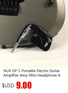 NUX GP-1 портативный усилитель для электрогитары мини усилитель для наушников Встроенный эффект искажений высокое качество гитарные части