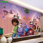 Фото на заказ 3D настенная мультяшная анимация Сумасшедший инопланетянин детская комната диван спальня Детский сад мальчик девочка украшение для кровати