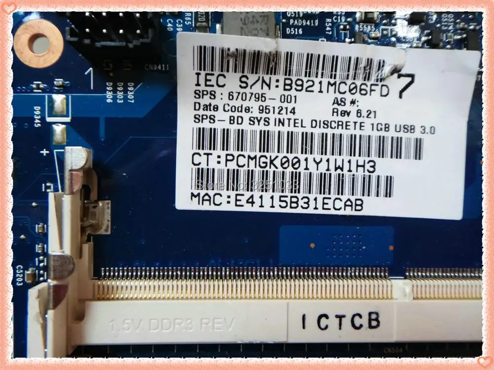 670795 001 для ноутбука HP 4530s 4730S материнская плата 4530S DDR3 1 ГБ набор микросхем 6050A2465501 HM65