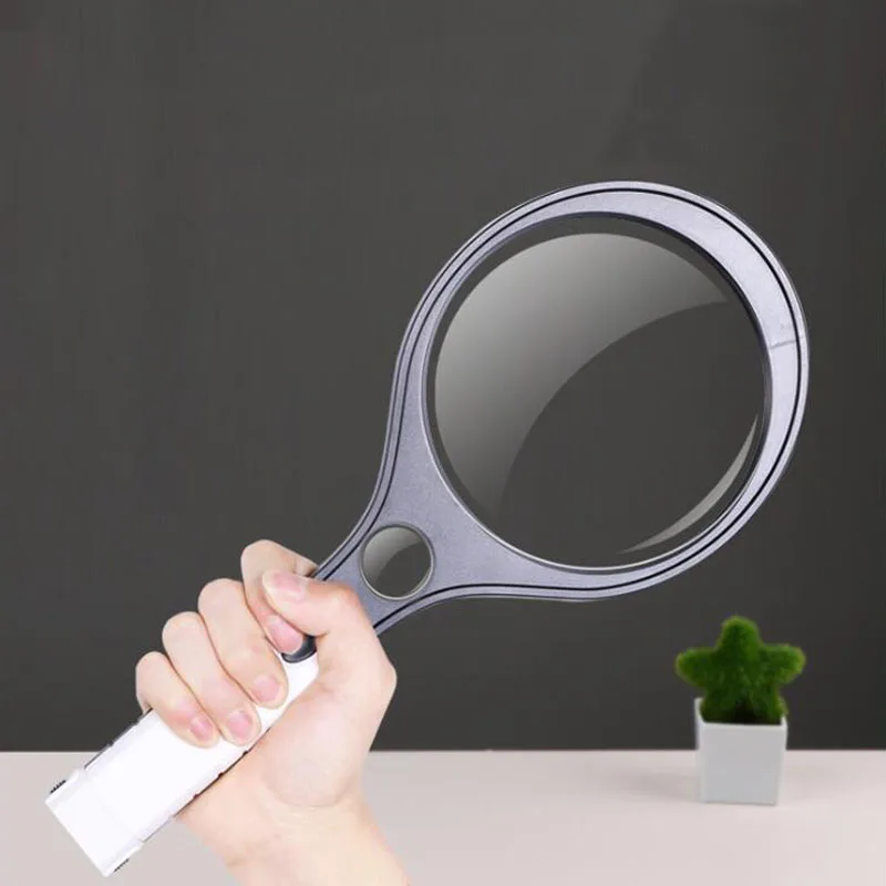 Ручной 3X 10X светящийся Лупа микроскоп со светодиодной подсветкой HD чтение для