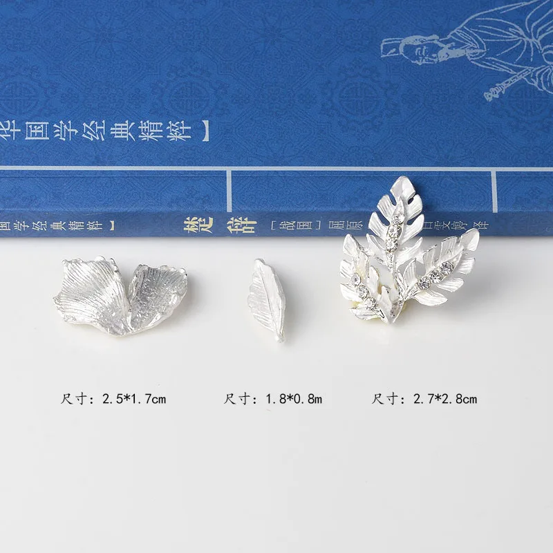 10 шт Тон Сплав материал хрустальный лист очарование маленький кулон для свадьбы