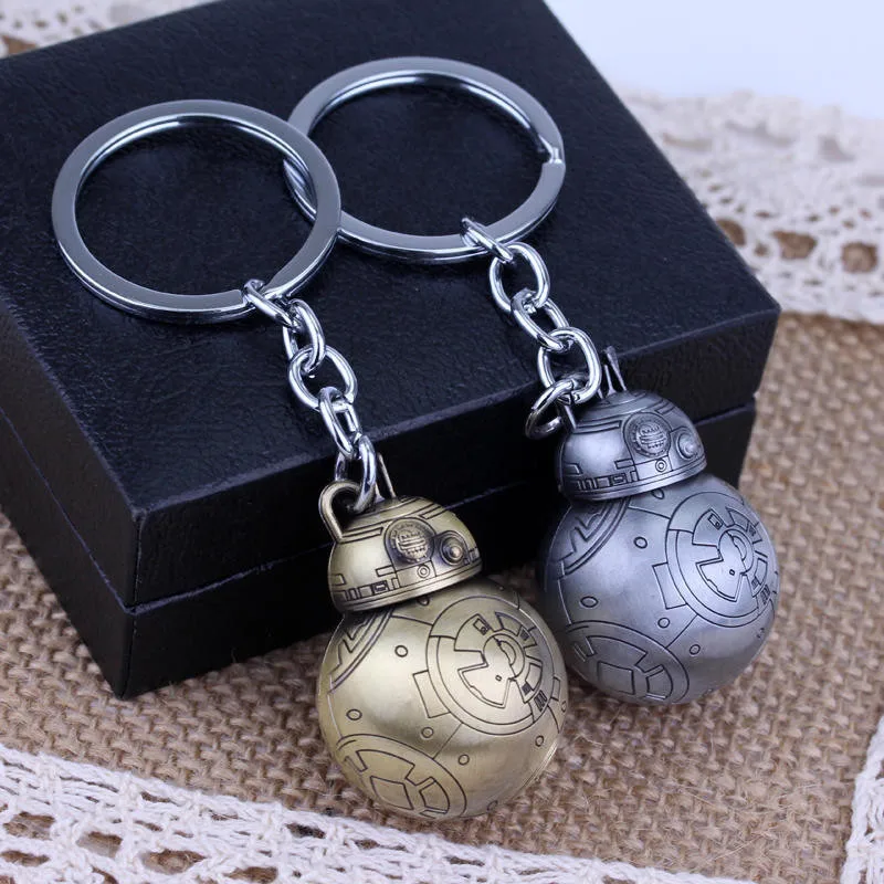 2 Цвета &quotЗвездные войны&quot BB8 робот брелок BB 8 металлическая модель фигурка с