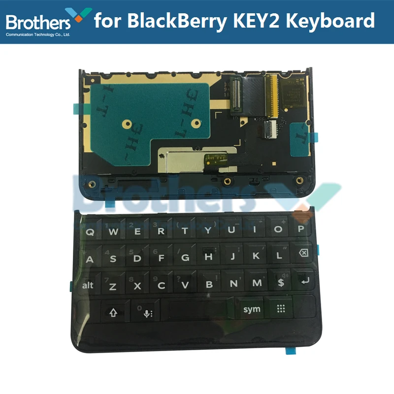 Keypad for BlackBerry Keytwo Key2 Keyboard Button With Flex Cable for BlackBerry Key2 Phone Replacement Parts Black Silver AAA enlarge