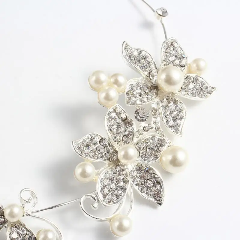 Свадебные аксессуары для волос шармы клипсы романтическая заколка с кристаллами