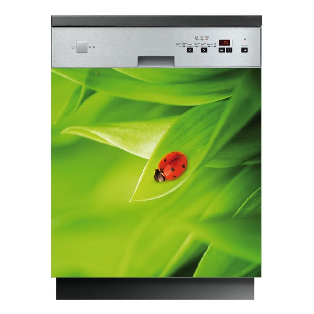 Wholesale 3D SelfAdhesive Dishwasher Stickers Ladybug Wall Sticker Kid's Art Fridge Door Cover Kitchen Decoration - купить по