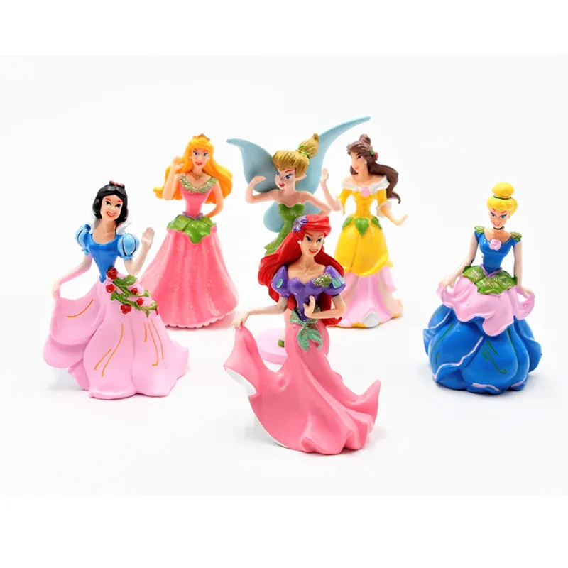 

Игрушки Disney для детей, 6 шт./компл., новинка 2017, сказочная принцесса, экшн-фигурки, Мини-куклы, «сделай сам», Мультяшные модели, детские подарки...