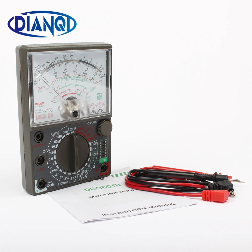 Аналоговый мультиметр de 960tr AC DC Volt ток Ома испытательный электрический
