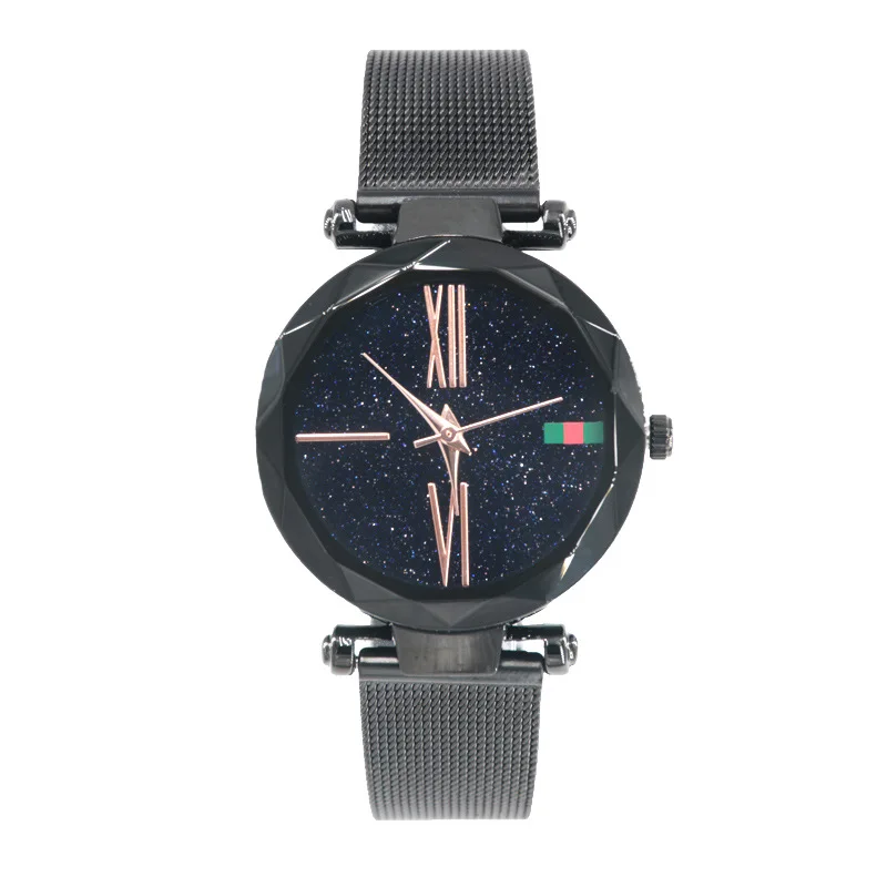 Роскошные женские часы из розового золота минимализм звездное небо Магнит