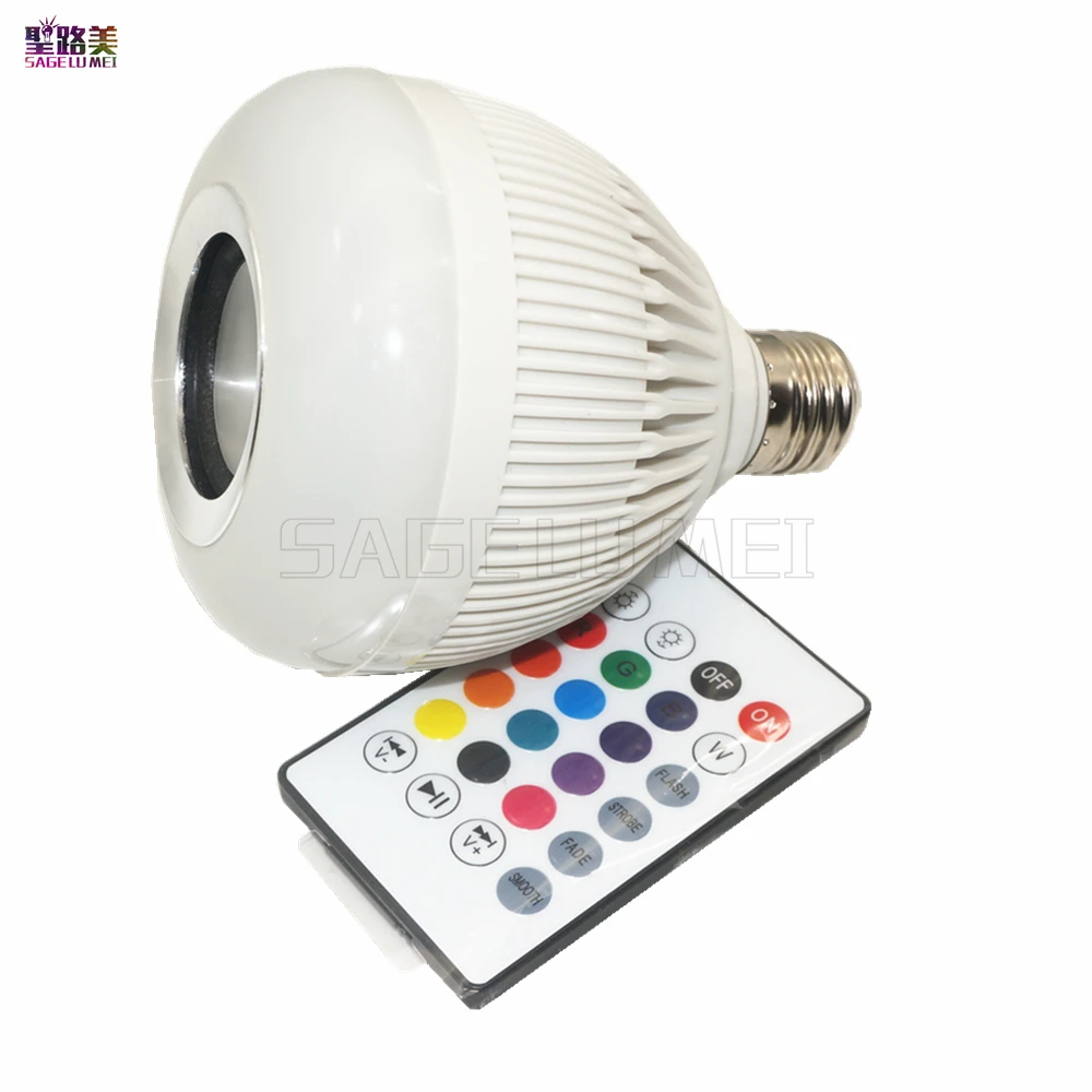 Беспроводной bluetooth-динамик E27 Smart RGB RGBW светодиодный светильник с регулируемой
