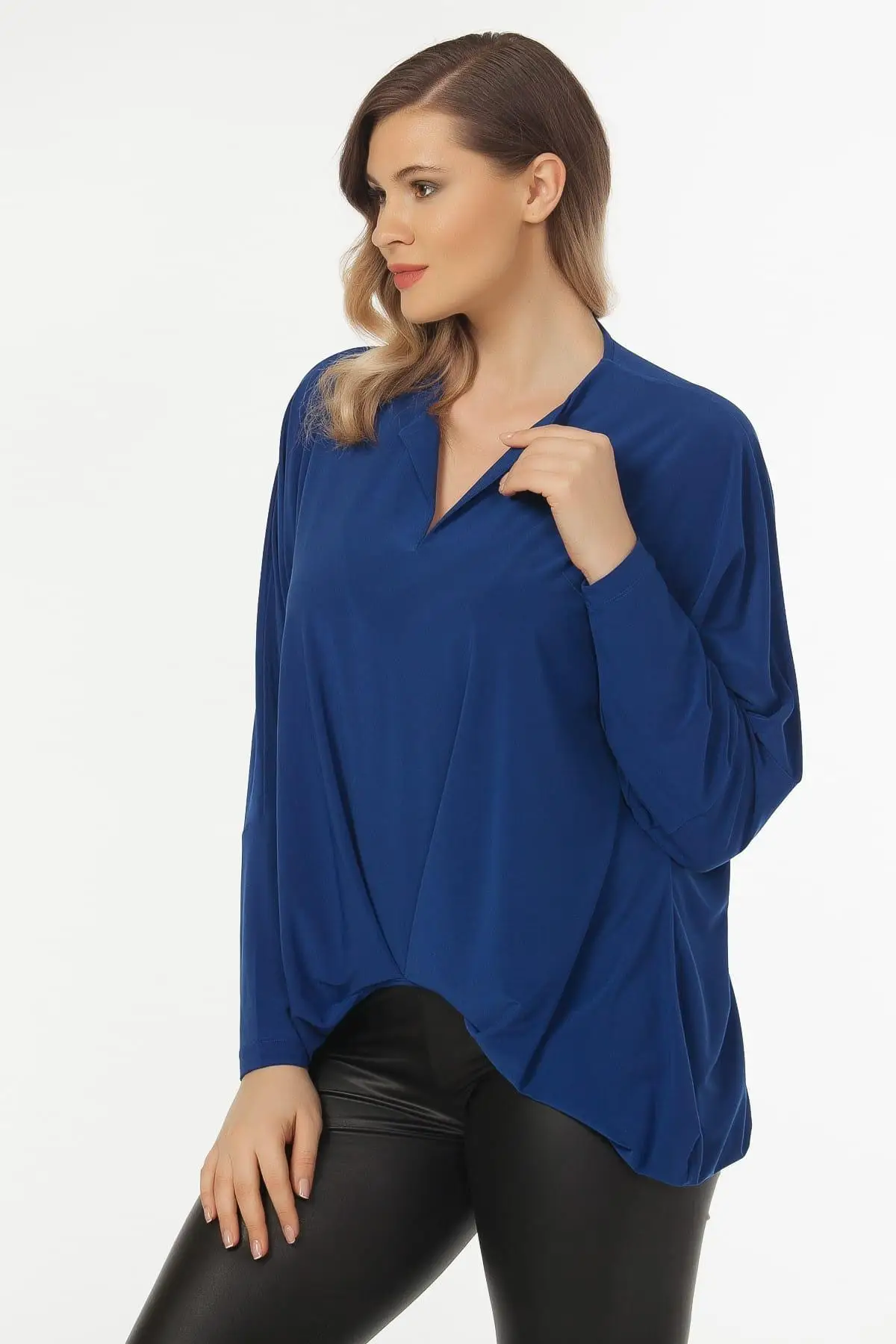 Laranor женщины Saks воротник detaymi Bluz 19LB9174| |