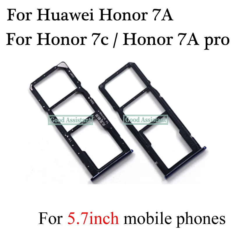 5 7 дюймов для Huawei Honor 7A / 7c pro AUM L29 L41 лоток sim карты Micro SD держатель Слот запчасти