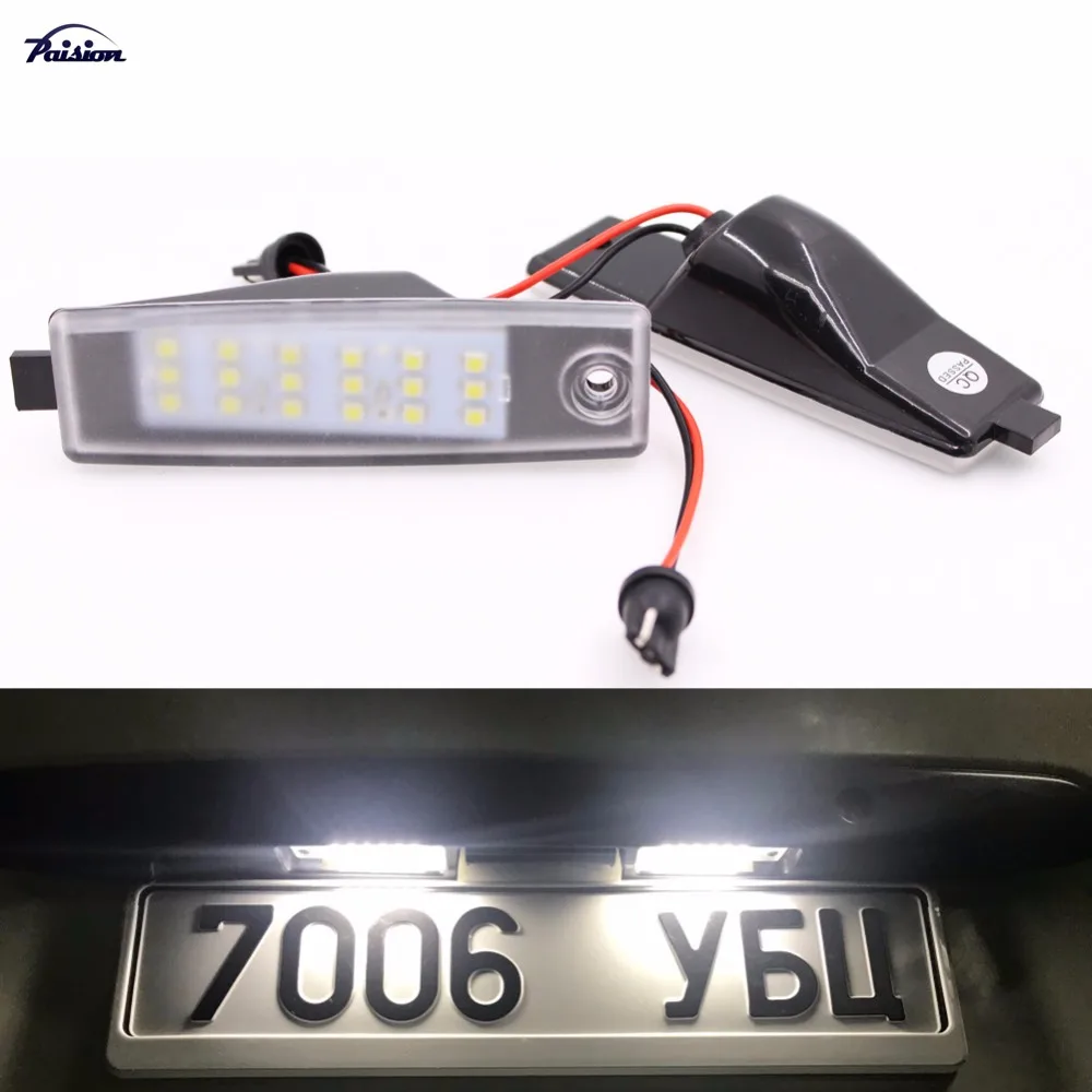 2 шт. светодиодные лампы для номерного знака TOYOTA Hiace S.B.V/Highlander/RAV4/Land Cruiser 200/Lexus