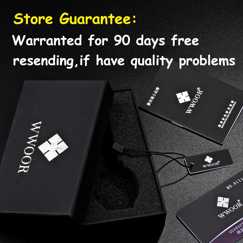 Мужские часы WWOOR 2019 люксовый бренд водонепроницаемые ультратонкие мужские