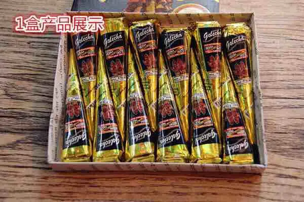 Тату наклейки из хны 12 шт./компл. Временные татуировки стойкий жидкий крем краска