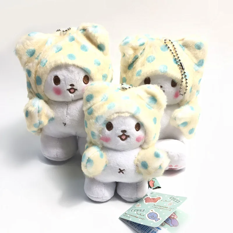 13 или 17 см marumofubijori анимированный Мультфильм Белый Медведь Аниме, плюшевая кукла с узором цепочка Кулон милые игрушки X рождественские подарки Новинка