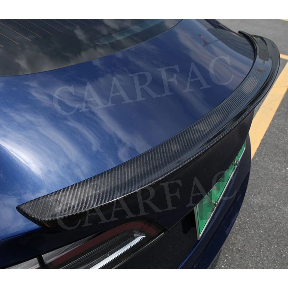 Задний спойлер из углеродного волокна крылья для Tesla Model 3 СЕДАН 4 двери 2016 2020 FRP